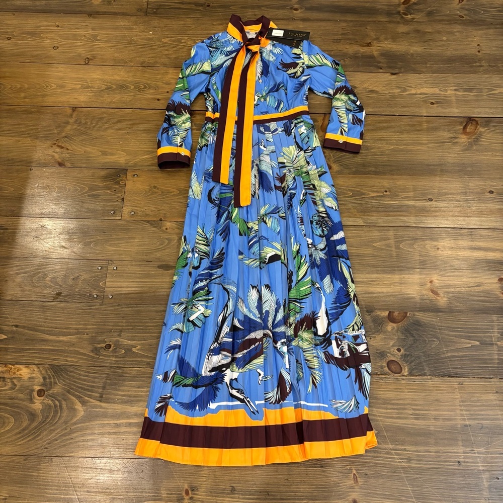 Lai Meng Five Cats Long Dress, NWT, size 6